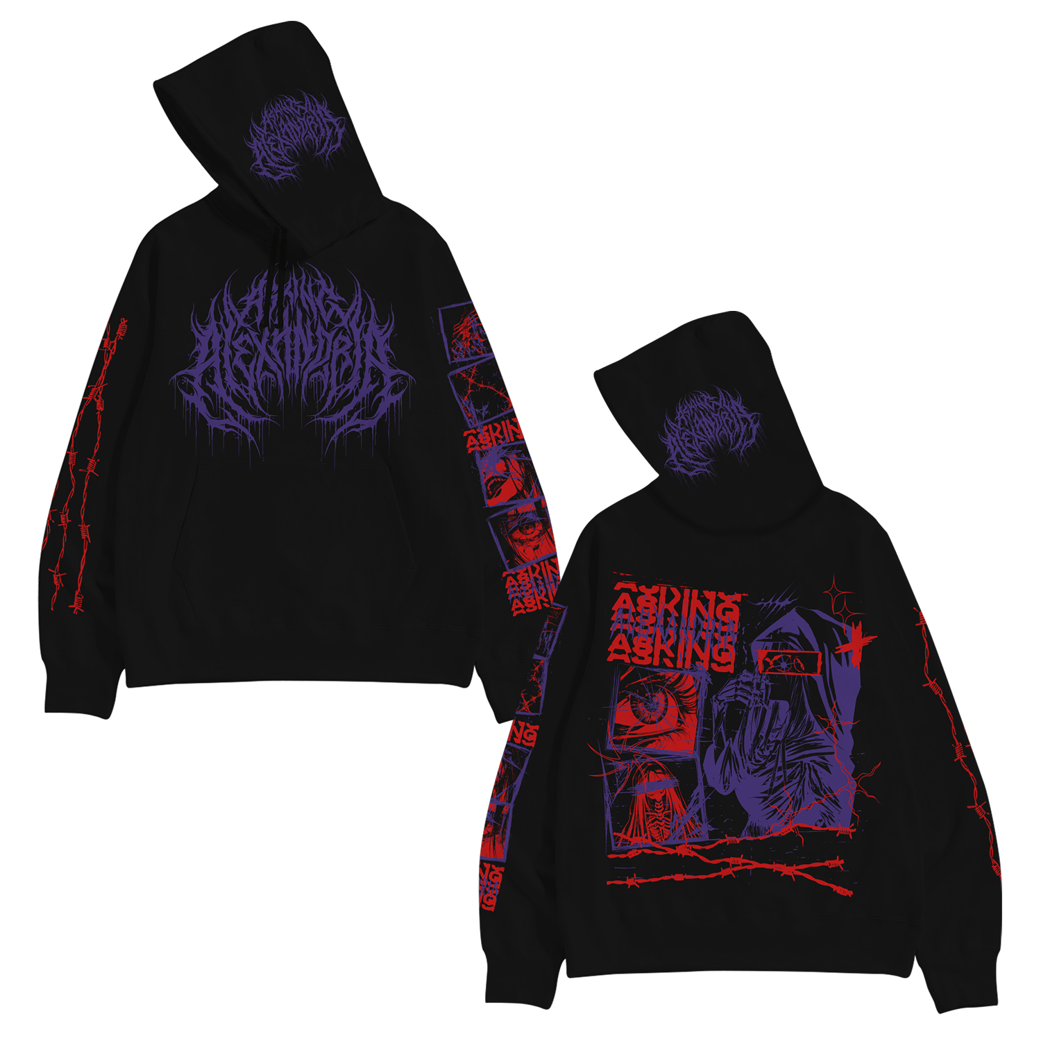 Black Deathcore Hoodie