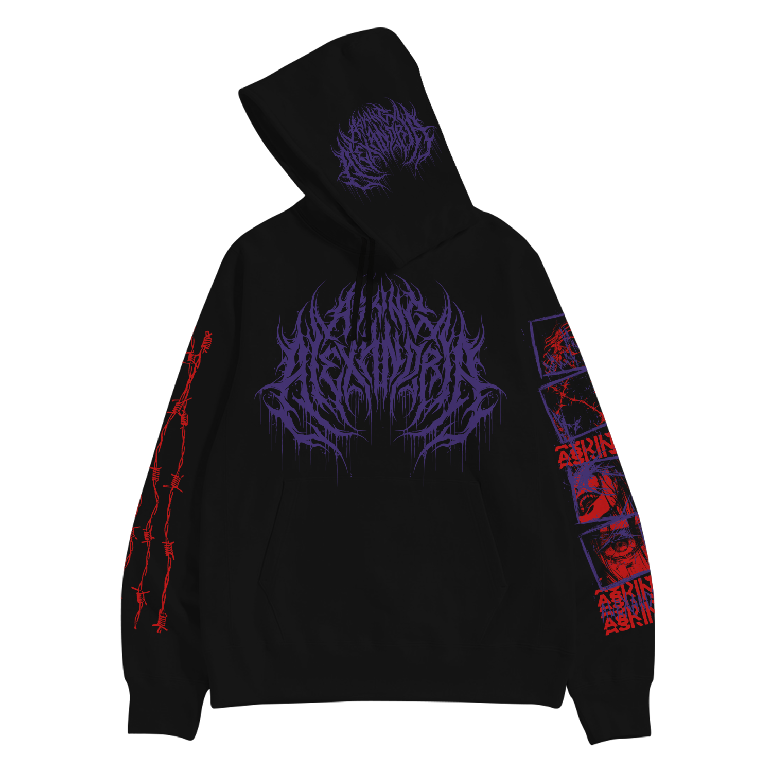 Black Deathcore Hoodie – Asking Alexandria Store Black Deathcore Hoodie – Asking Alexandria Store